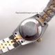 Copy Rolex Datejust 2-Tone Gold Diamond Bezel Black Dial 26mm Ladies Watch (5)_th.jpg